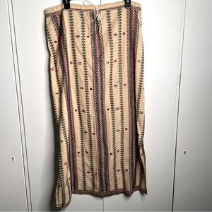 Funky People vintage long wool skirt Bohemian hippie festival XL